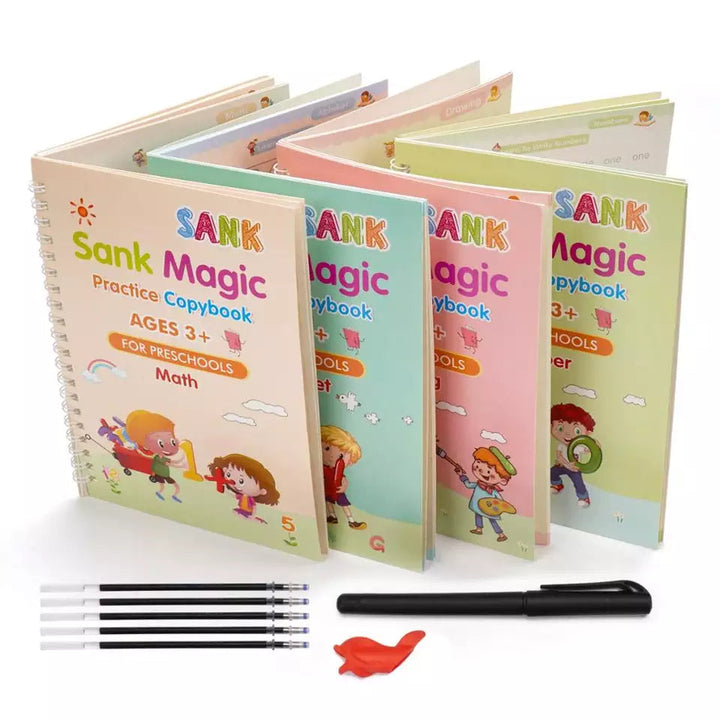 Magic Book Buy 1 set & Get 1 set FREE!!! ( 8 Book + 20 Refill+2 Pen+2 Grip )